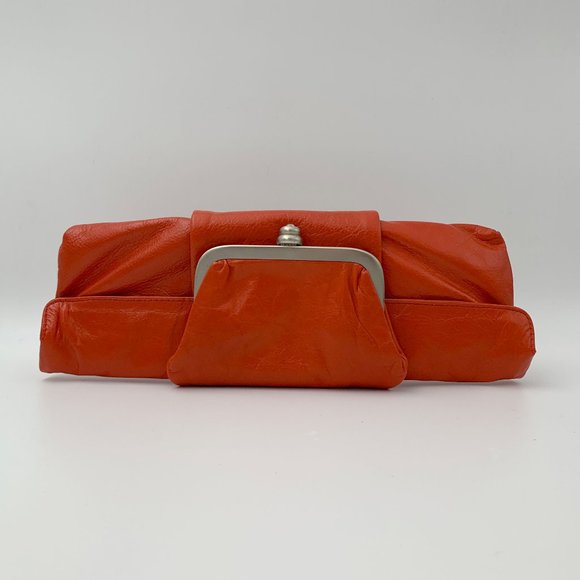 Latico Vintage-style Fold Clutch with Coin Purse - Burnt Orange